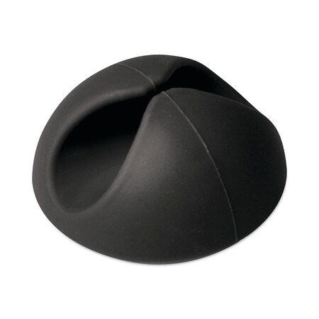 Rca One Channel Cable Holder, 1" x 1", Black, PK6, 6PK RCCM1BKV